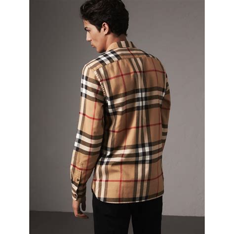 precio de camisas burberry|Burberry flannel men's.